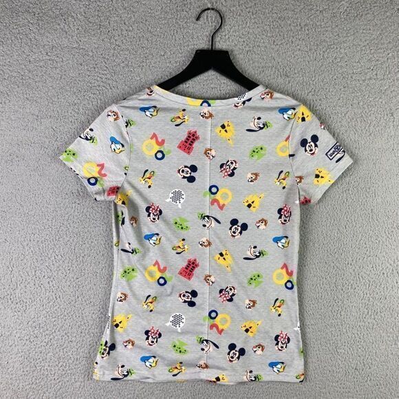 Disney Parks Shirt Womens Small Mickey Mouse 2020 Tee Grey Short Sleeve Walt Top - Picture 4 of 8